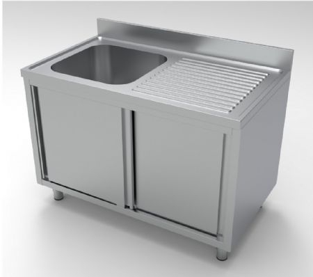Plonge Inox 1 bac 1200x700x850 mm - Combisteel - 7333.0900