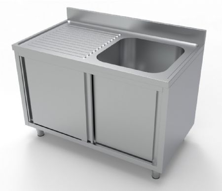 Plonge Inox 1 bac 1200x700x850 mm - Combisteel - 7333.0905