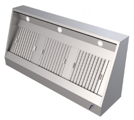 Hotte Murale sans moteur 3000x1100x400 mm - Combisteel - 7333.1155