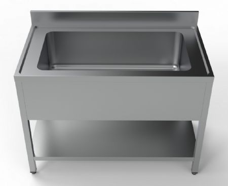 Plonge Inox 1 bac 1200x700x850 mm - Combisteel - 7333.1300