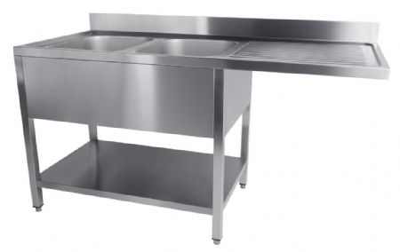 Plonge Inox 2 bacs 1600x700x850 mm - Combisteel - 7333.1420 Plonge Inox 2 bacs 1600x700x850 mm - Combisteel - 7333.1420