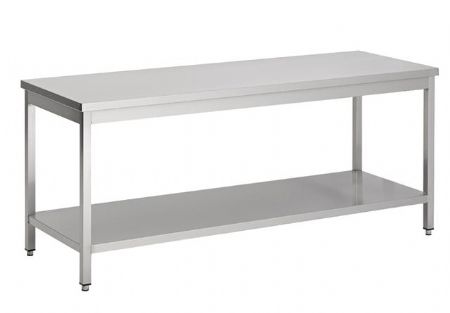 Soubassement inox central avec étagère - Combisteel - 7333.1515