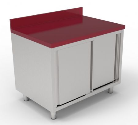 Table de découpe inox portes coulissantes 1200x700x850 mm - Combisteel - 7333.1620 Table de découpe inox portes coulissantes 1200x700x850 mm - Combisteel - 7333.1620