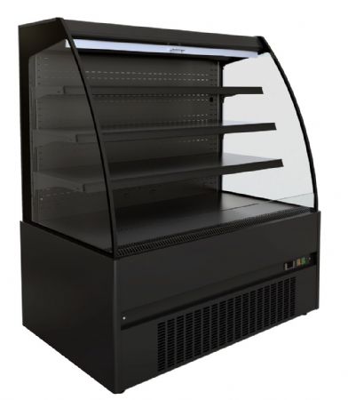 Vitrine libre service noire positive 1310 mm - Combisteel - 7350.0005