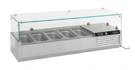 Saladette à poser positive 5 bacs GN 1/4 - Combisteel - 7450.0005
