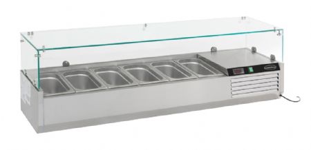 Saladette à poser positive 6 bacs GN 1/4 - Combisteel - 7450.0007