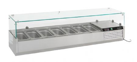 Saladette à poser positive 7 bacs GN 1/4 - Combisteel - 7450.0009