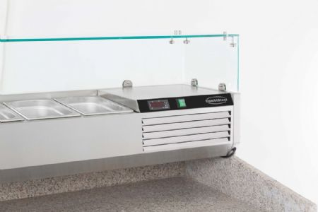 Saladette à poser positive 6 bacs GN 1/3 - Combisteel - 7450.0017
