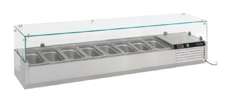 Saladette à poser positive 8 bacs GN 1/3 - Combisteel - 7450.0021