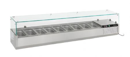 Saladette à poser positive 9 bacs GN 1/3 - Combisteel - 7450.0023