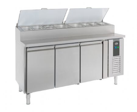 Saladette réfrigérée 3 portes pleines 576 L positive - Combisteel - 7450.0104