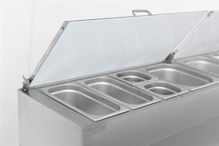 Saladette réfrigérée 3 portes pleines 576 L positive - Combisteel - 7450.0104