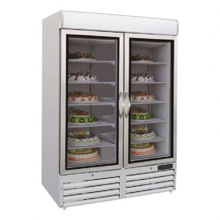 Conglateur 2 portes vitres 1370x700x1990 - 1079l