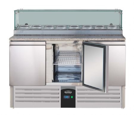 Meuble à pizza 3 portes pleines positif - Combisteel - 7450.0220