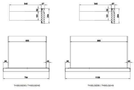 Soubassement réfrigéré 2 tiroirs 179 litres positif - Combisteel - 7450.0240