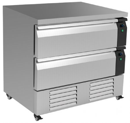 Soubassement réfrigéré 2 tiroirs 179 litres positif - Combisteel - 7450.0240 Soubassement réfrigéré 2 tiroirs 179 litres positif - Combisteel - 7450.0240