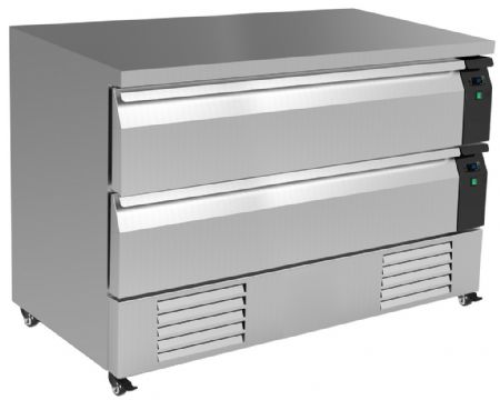 Table desserte réfrigérée 2 tiroirs 265 litres positive - Combisteel - 7450.0245