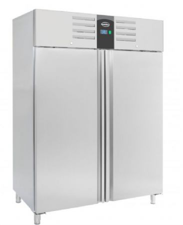 Armoire rfrigre professionnelle inox 2 portes pleines battantes - 1300L