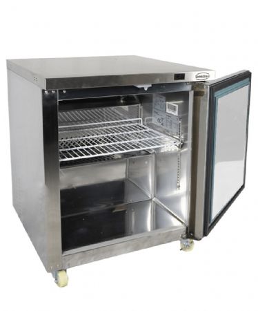 Table desserte réfrigérée 1 porte pleine 185 litres positive - Combisteel - 7450.0260
