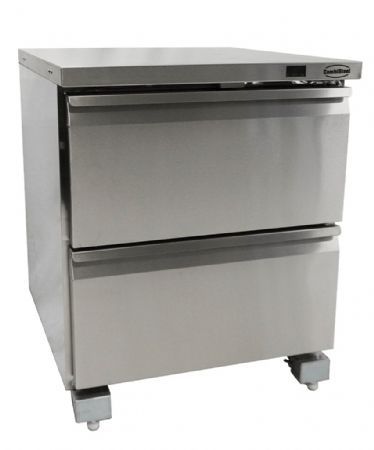Table desserte réfrigérée 2 tiroirs 185 litres positive - Combisteel - 7450.0265