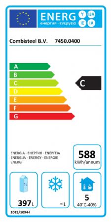 Rfrigrateur en acier inox+al 600 litres statique - 680x810x2010