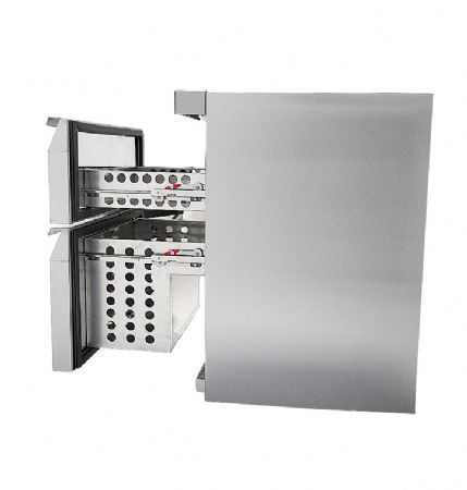 Rfrigrateur en acier inox 2 tiroirs - capacit 101 L