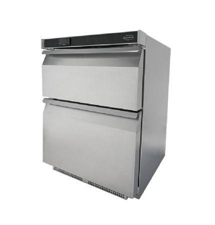 Rfrigrateur en acier inox 2 tiroirs - capacit 101 L