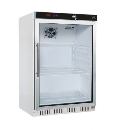 Mini armoire blanche 1 porte vitrée positive 130 L 600 mm - Combisteel - 7450.0552