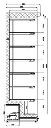 Armoire congélateur professionnelle 1 porte pleine 340 L - Combisteel - 7450.0571