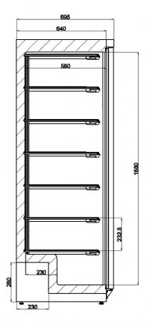 Armoire congélateur professionnelle 1 porte pleine 555 L - Combisteel - 7450.0575