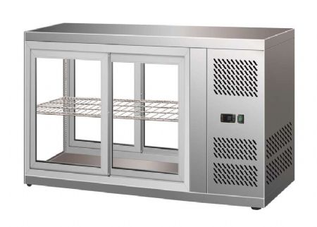 Vitrine réfrigérée de boulangerie pâtisserie 150 L en acier inoxydable positive 1110 mm - Combisteel - 7450.0600