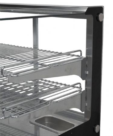 Vitrine chaude 137 L positive Monophasé 0,8 kW - Combisteel - 7450.0680