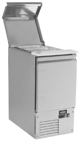 Saladette réfrigérée 1 porte pleine 109 L positive - Combisteel - 7450.0725