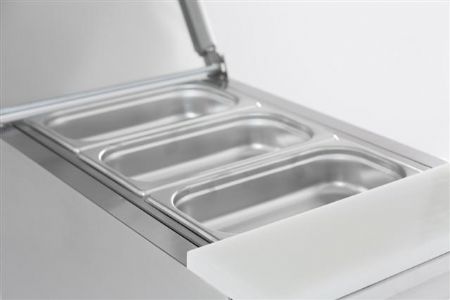 Saladette réfrigérée 1 porte pleine 109 L positive - Combisteel - 7450.0725