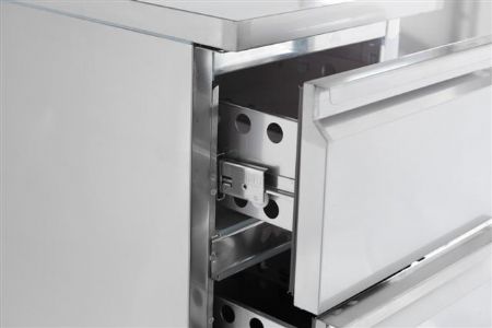 Table desserte réfrigérée 2 tiroirs 109 L positive - Combisteel - 7450.0735