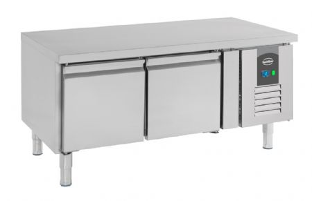 Soubassement réfrigéré 2 portes pleines 214 L positif - Combisteel - 7450.0755