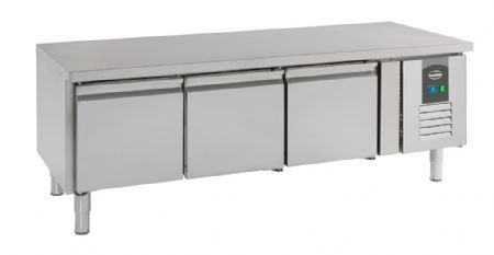 Soubassement réfrigéré 3 portes pleines 317 L positif - Combisteel - 7450.0760