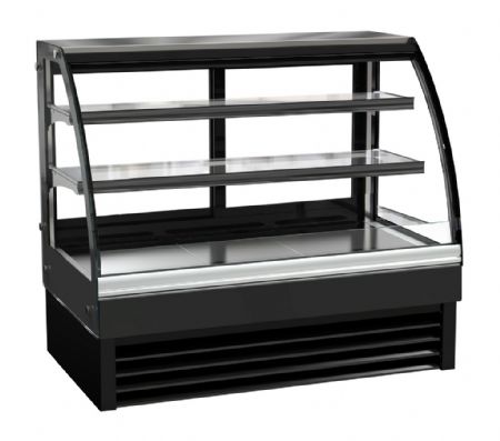 Vitrine réfrigérée de Boulangerie Pâtisserie 236 L Noire positive 1200 mm - Combisteel - 7450.0805