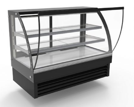 Vitrine réfrigérée de boulangerie pâtisserie 298 L noire positive 1500 mm - Combisteel - 7450.0810