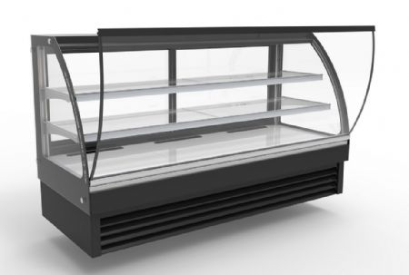 Vitrine réfrigérée de Boulangerie Pâtisserie 400 L Noire positive 2000 mm - Combisteel - 7450.0815