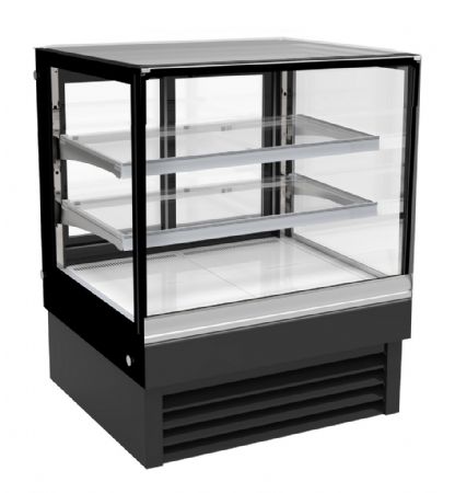 Vitrine réfrigérée panoramique de boulangerie pâtisserie 190 L positive noire 900 mm - Combisteel - 7450.0820