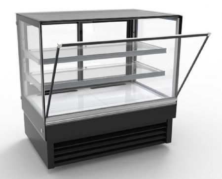 Vitrine réfrigérée panoramique positive noire 1200x680x1200 mm - Combisteel - 7450.0825