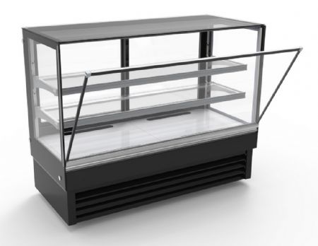 Vitrine réfrigérée panoramique positive noire 1500x680x1200 mm - Combisteel - 7450.0830
