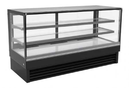 Vitrine réfrigérée panoramique positive Noire 2000x680x1200 mm - Combisteel - 7450.0835