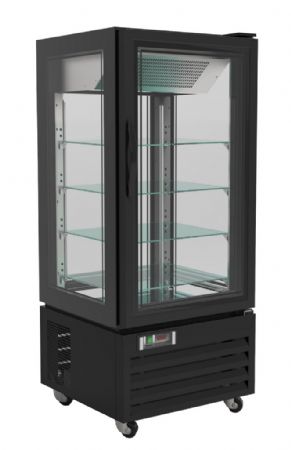 Vitrine réfrigérée de boulangerie pâtisserie 280 L noire positive 650 mm - Combisteel - 7450.0840