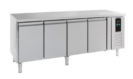 Table desserte réfrigérée 4 portes pleines 393 L positive - Combisteel - 7450.5010