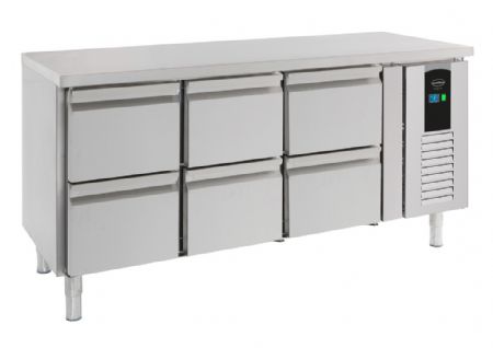 Table desserte réfrigérée 6 tiroirs 158 L positive - Combisteel - 7450.5045