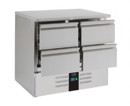 Table desserte réfrigérée 4 tiroirs 257 L positive - Combisteel - 7450.5110