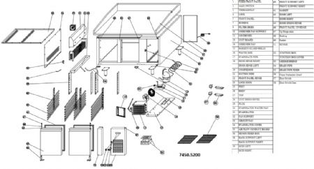 Meuble à pizza 2 portes pleines positif 268 L Monophasé - Combisteel - 7450.5200