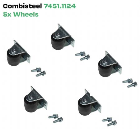 Série de roue pour congélateur bahut couvercle en inox 302 l - Combisteel - 7451.1124